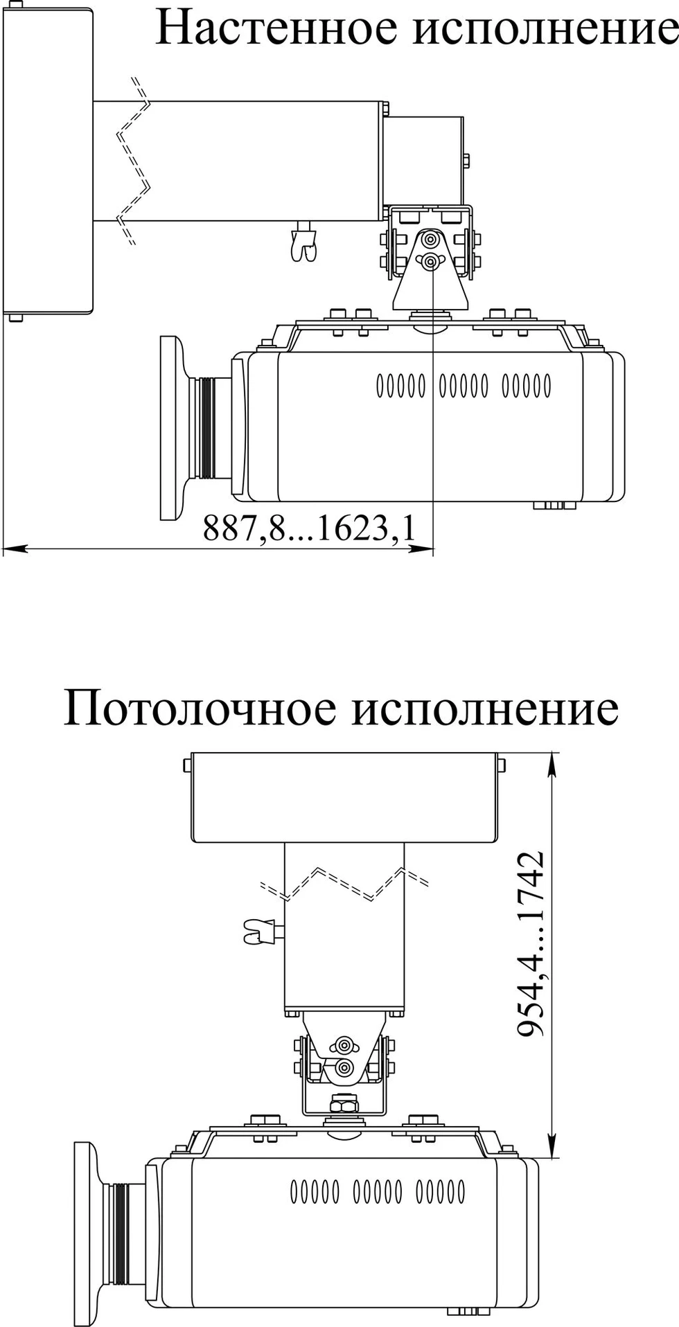 Крепление digis потолочное dsm 2